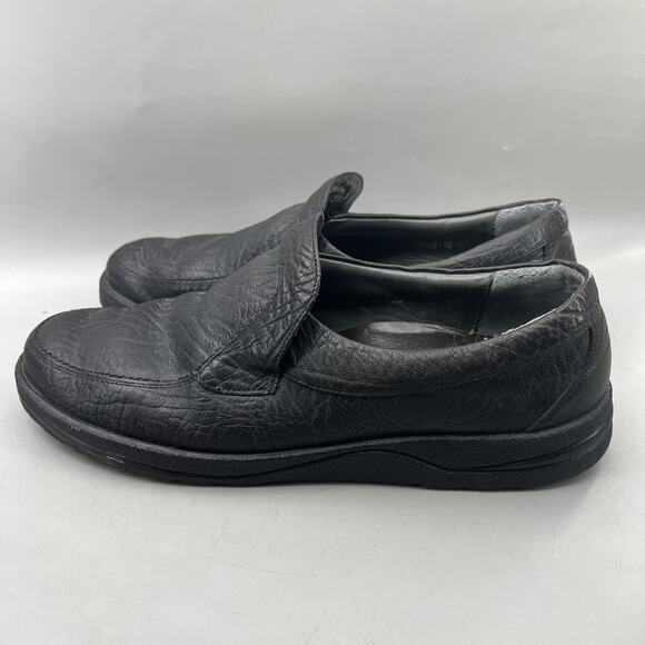 Mephisto Air-Jet Slip On Loafers Men Size 11 Black Leather Comfort Low Top Shoes - Picture 3 of 9